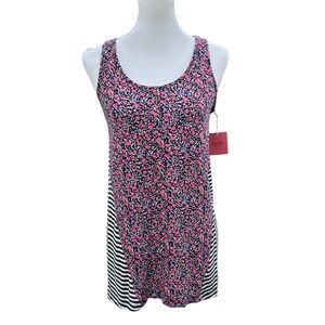Mossimo Supply Co. Pink and Black  long Sleeveless Tank Top